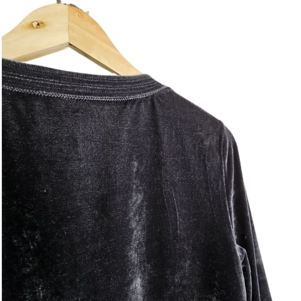 Soft Surroundings velvet pocket round neck long sleeve tunic size xs - Picture 6 of 8